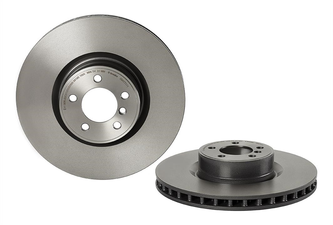 Front vented brake disc Brembo 09.A771.11