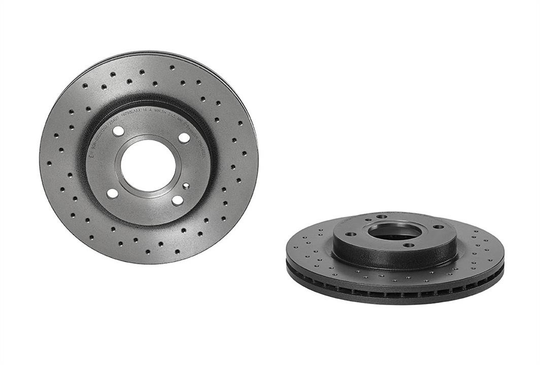 Brembo 09.A968.2X Ventilated brake disc with perforation 09A9682X