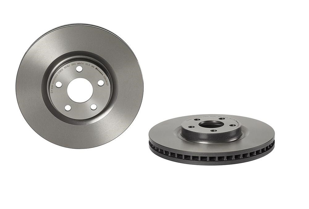 Brembo 09.N284.21 Ventilated disc brake, 1 pcs. 09N28421