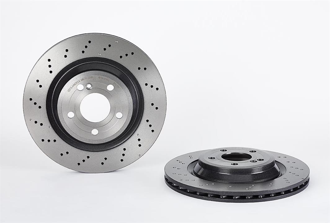 Brembo 09.B743.51 Ventilated brake disc with perforation 09B74351