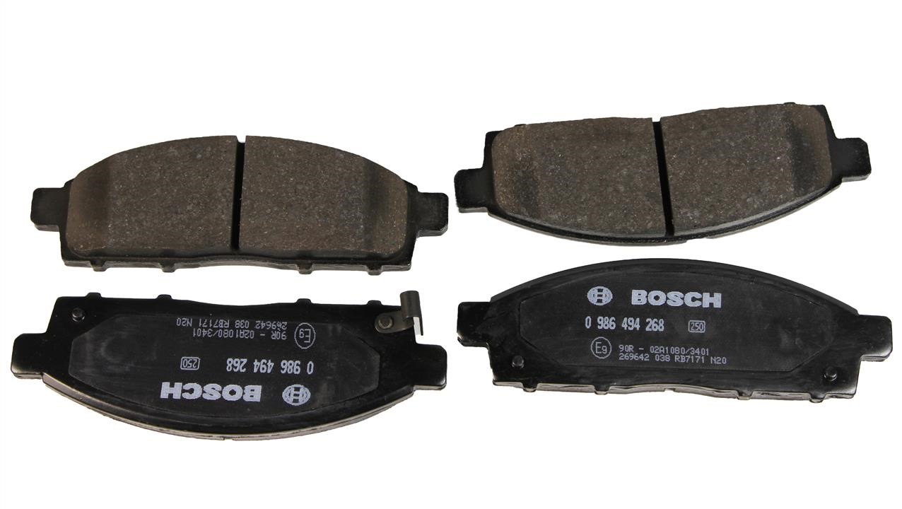 Bosch 0 986 494 268 Brake Pad Set, disc brake 0986494268