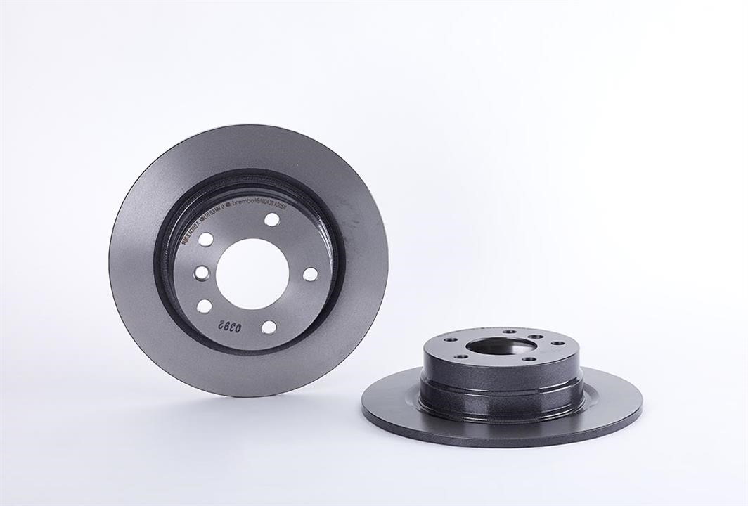 Brembo 08.A205.11 Rear brake disc, non-ventilated 08A20511