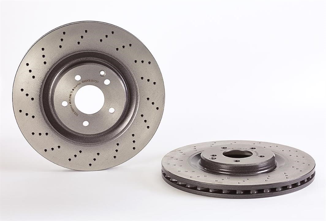 Brembo 09.A731.11 Ventilated brake disc with perforation 09A73111