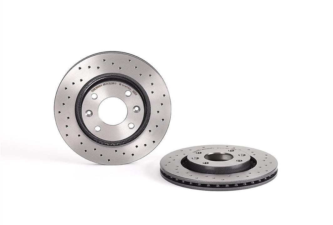 Brembo 09.8695.1X Ventilated brake disc with perforation 0986951X
