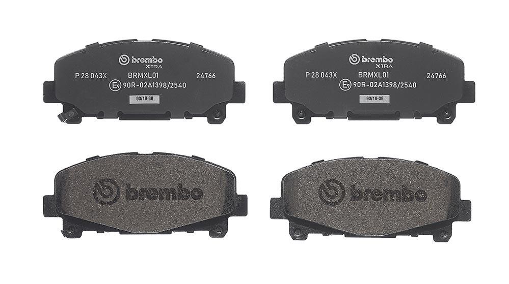 Brembo P 28 043X BREMBO XTRA disc brake pads, set P28043X