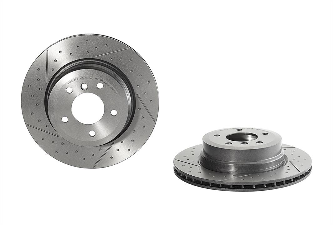Brembo 09.C315.21 Ventilated brake disc with slotting and perforation 09C31521