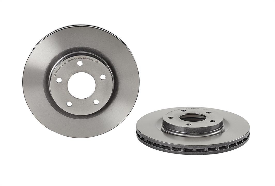 Brembo 09.A637.11 Ventilated disc brake, 1 pcs. 09A63711