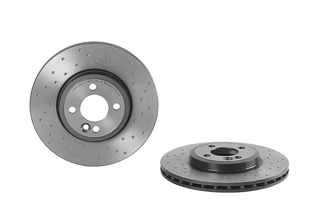 Brembo 09.A047.3X Ventilated brake disc with perforation 09A0473X