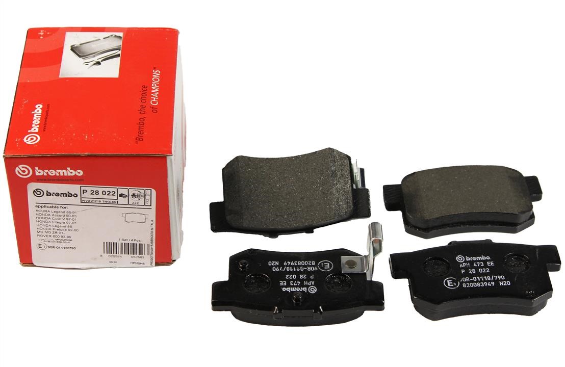 Brembo Brake Pad Set, disc brake – price 74 PLN
