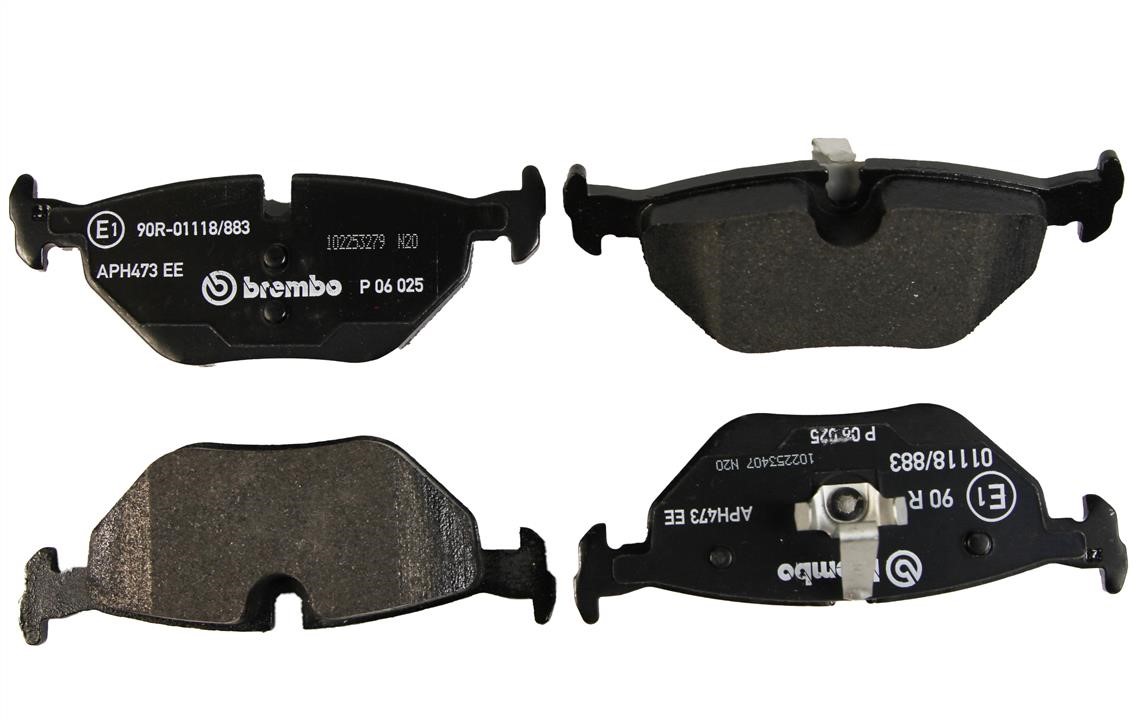 Brembo P 06 025 Rear disc brake pads, set P06025
