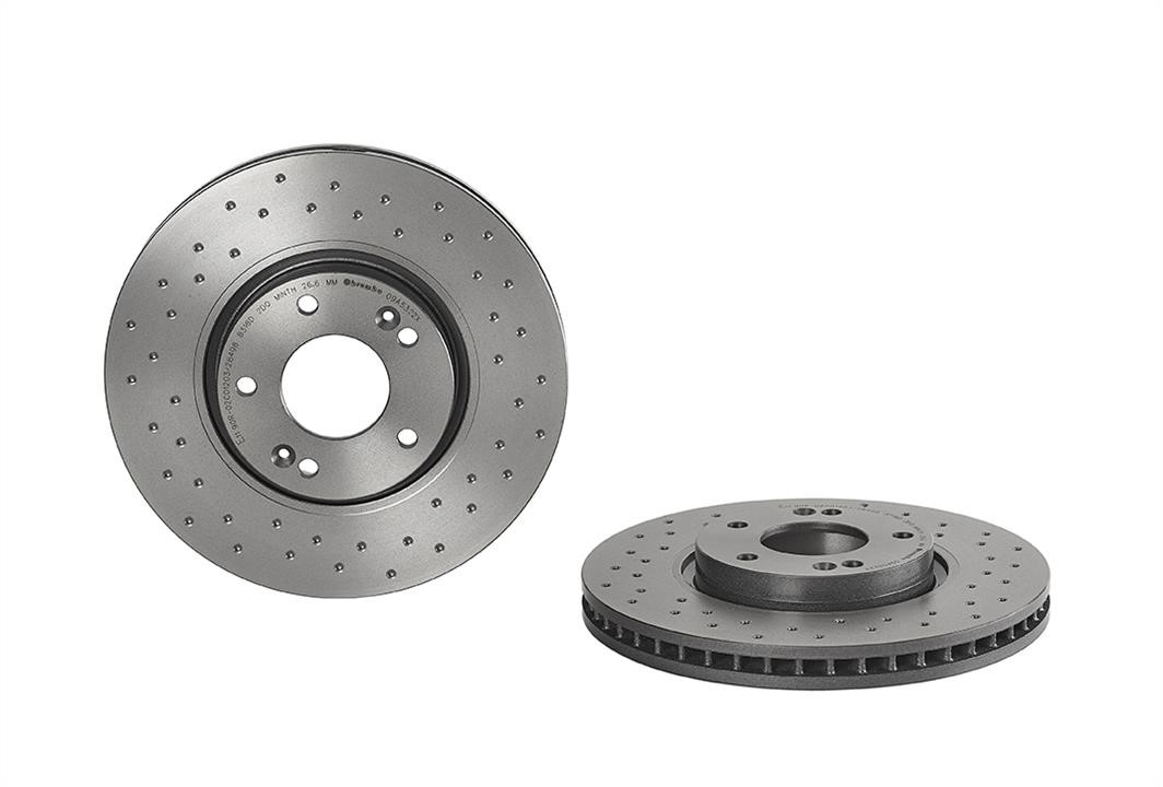 Brembo 09.A532.2X Ventilated brake disc with perforation 09A5322X