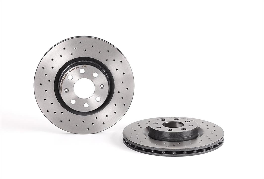 Brembo 09.4939.3X Ventilated brake disc with perforation 0949393X