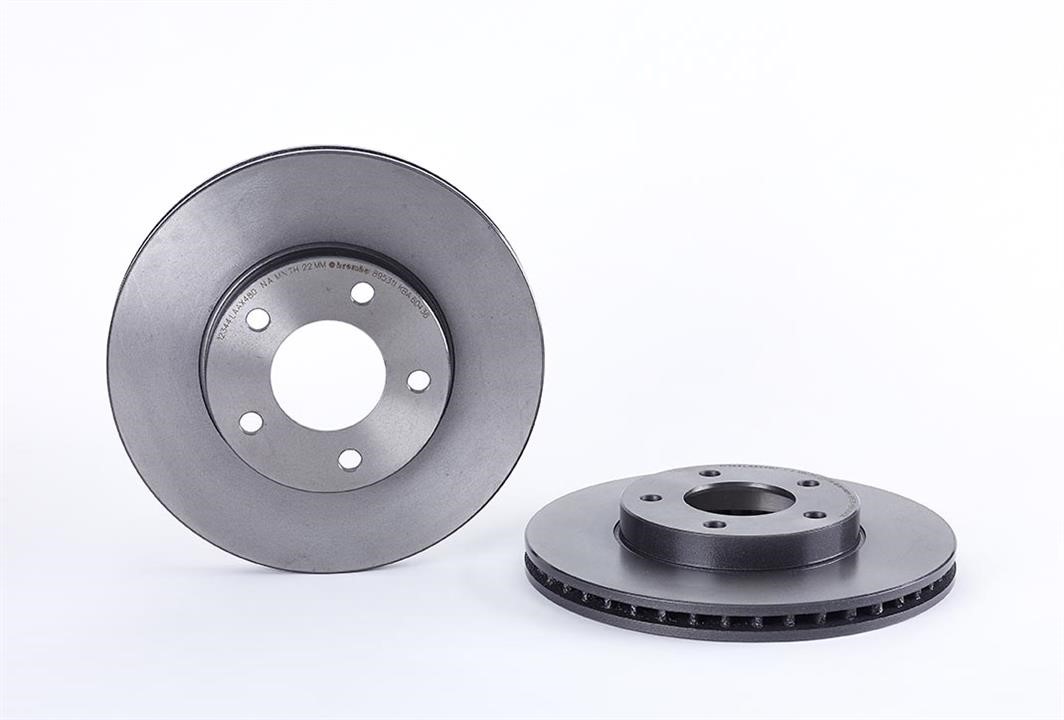 Brake rotor Mazda: 09895311 Brembo Vented brake disc, 1 pc