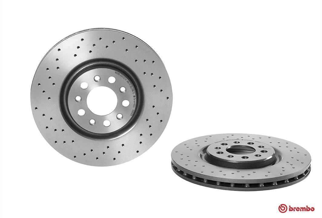 Brembo 09.9365.2X Ventilated brake disc with perforation 0993652X