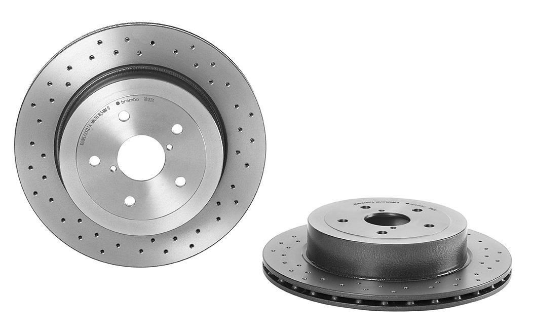 Brembo 09.7813.2X Ventilated brake disc with perforation 0978132X