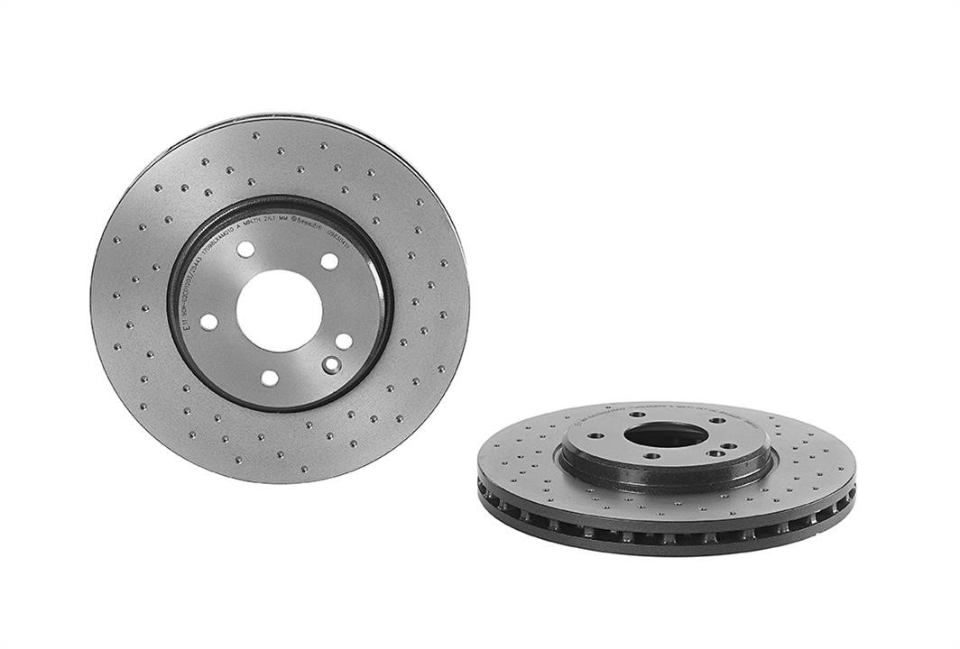 Brembo 09.8304.1X Ventilated brake disc with perforation 0983041X