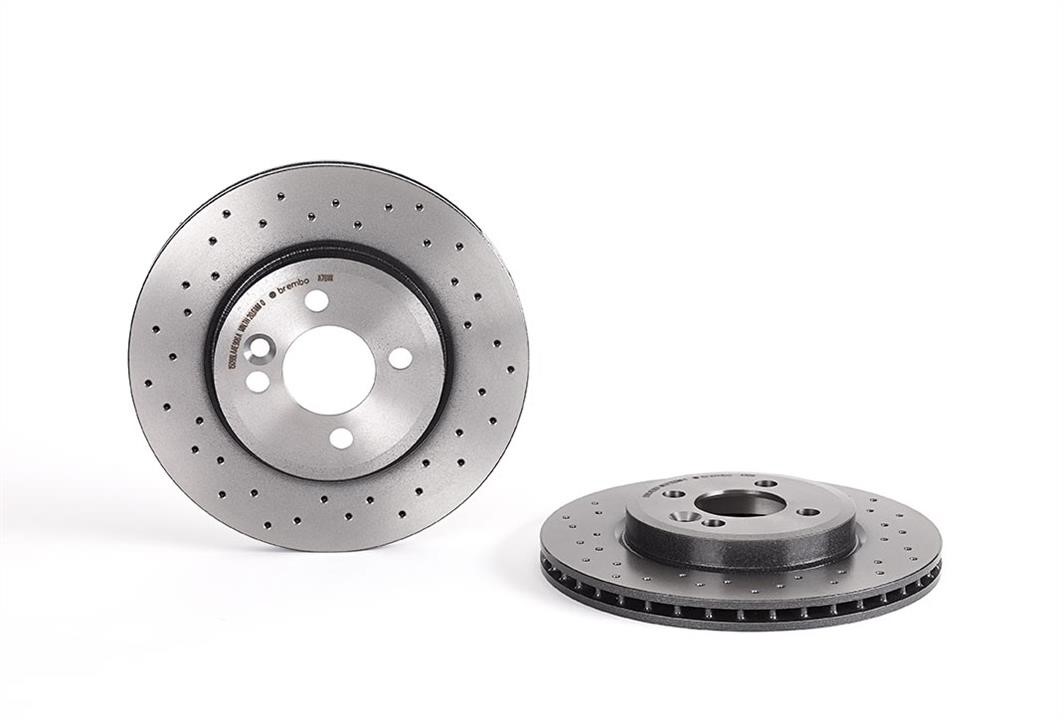 Brembo 09.A761.1X Ventilated brake disc with perforation 09A7611X