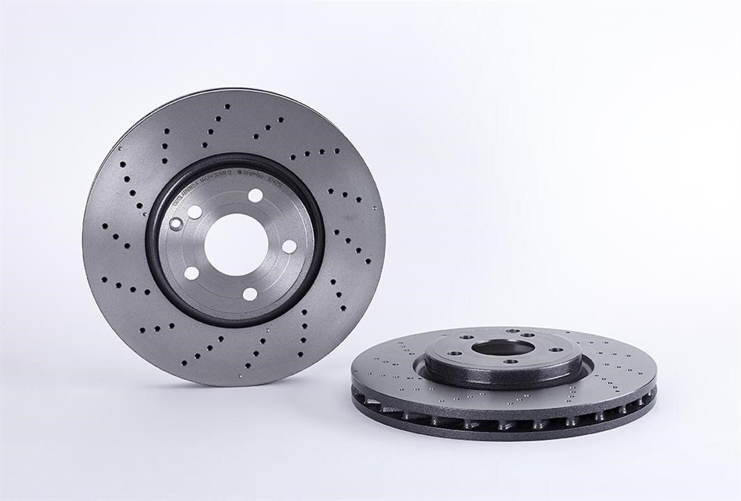 Brembo 09.B742.51 Ventilated brake disc with perforation 09B74251