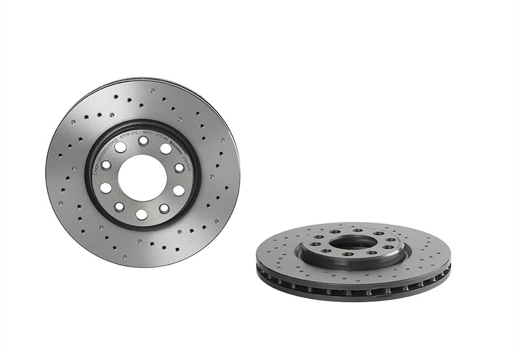 Brembo 09.A721.1X Ventilated brake disc with perforation 09A7211X