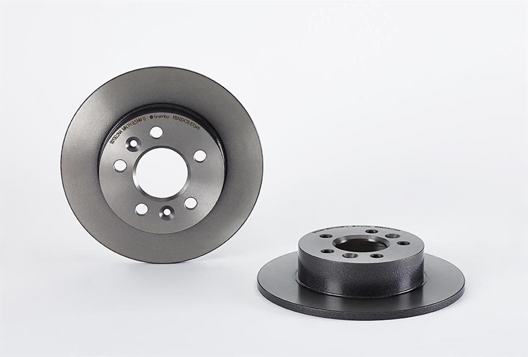 Brembo 08.6704.11 Rear brake disc, non-ventilated 08670411