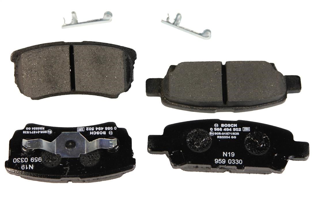 Bosch 0 986 494 502 Brake Pad Set, disc brake 0986494502