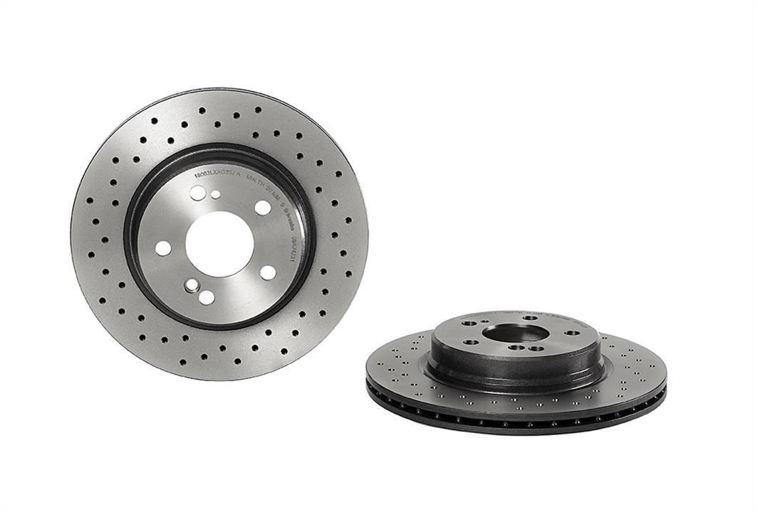 Brembo 09.A742.31 Ventilated brake disc with perforation 09A74231