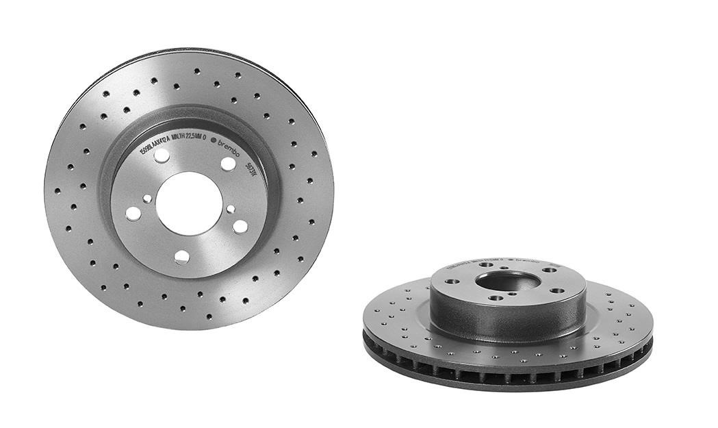 Brembo 09.5673.1X Ventilated brake disc with perforation 0956731X