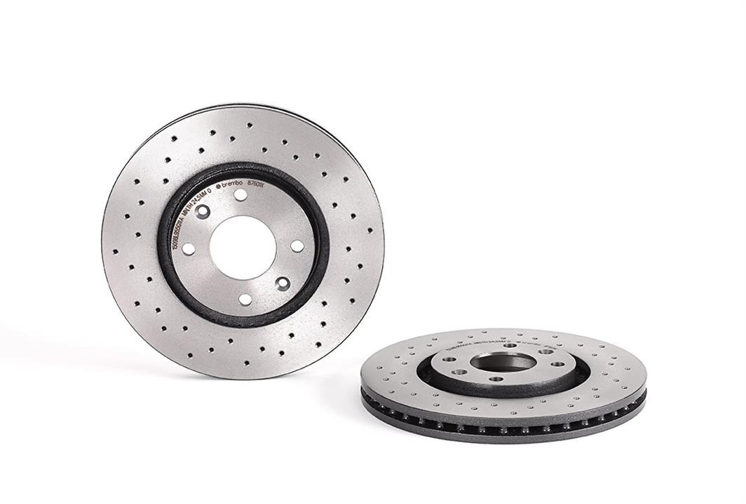 Brembo 09.8760.1X Ventilated brake disc with perforation 0987601X