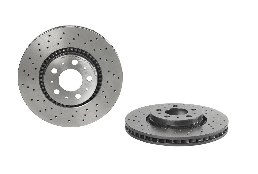 Brembo 09.9130.1X Ventilated brake disc with perforation 0991301X