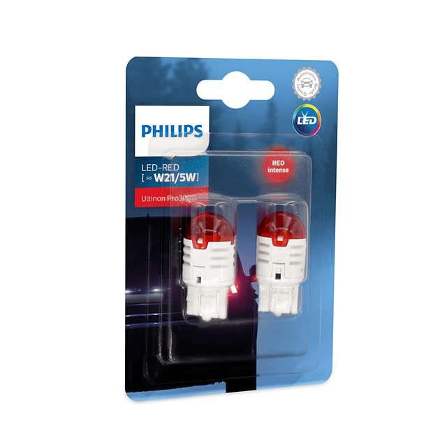 Philips 11066U30RB2 Lamp LED Philips Ultinon Pro3000 W21 / 5W Red 12V W0.8 / 1.75 (2 pcs.) 11066U30RB2