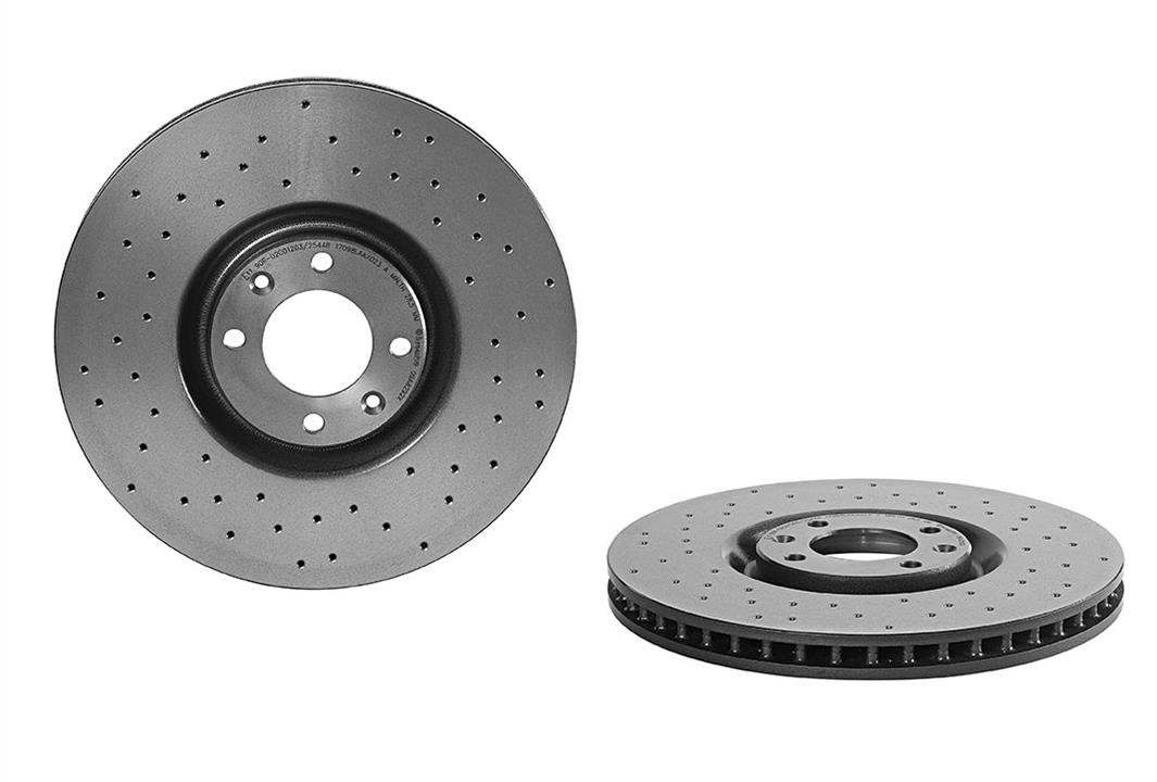 Brembo 09.A829.2X Ventilated brake disc with perforation 09A8292X