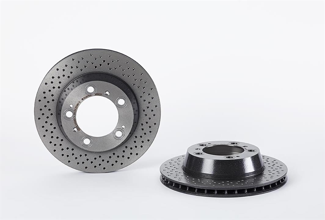 Brembo 09.8890.21 Ventilated brake disc with perforation 09889021