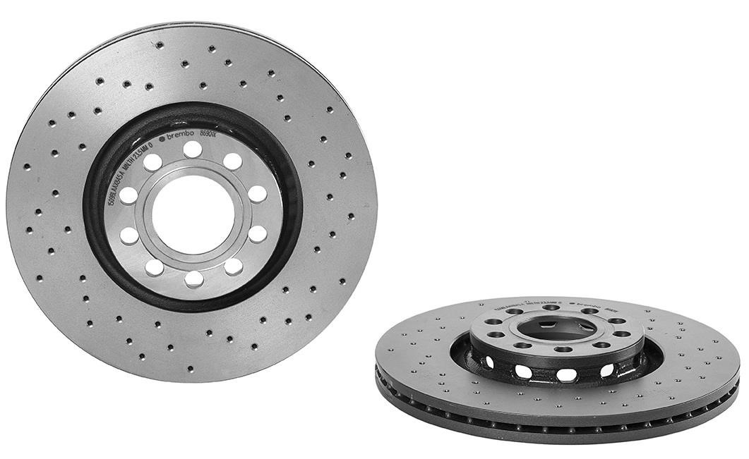 Brembo 09.8690.1X Ventilated brake disc with perforation 0986901X