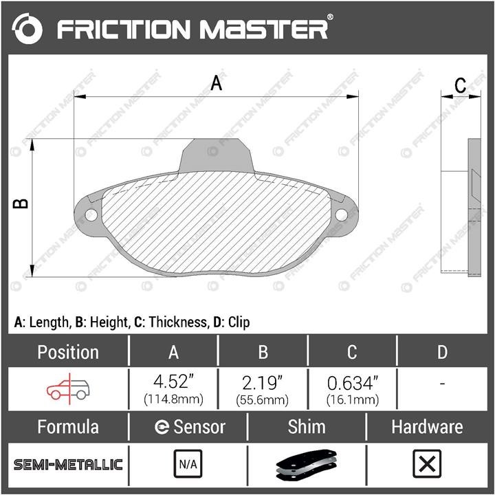 Buy Friction Master MKD1619 at a low price in United Arab Emirates!