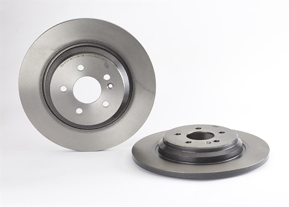 Brembo 08.7607.11 Rear brake disc, non-ventilated 08760711