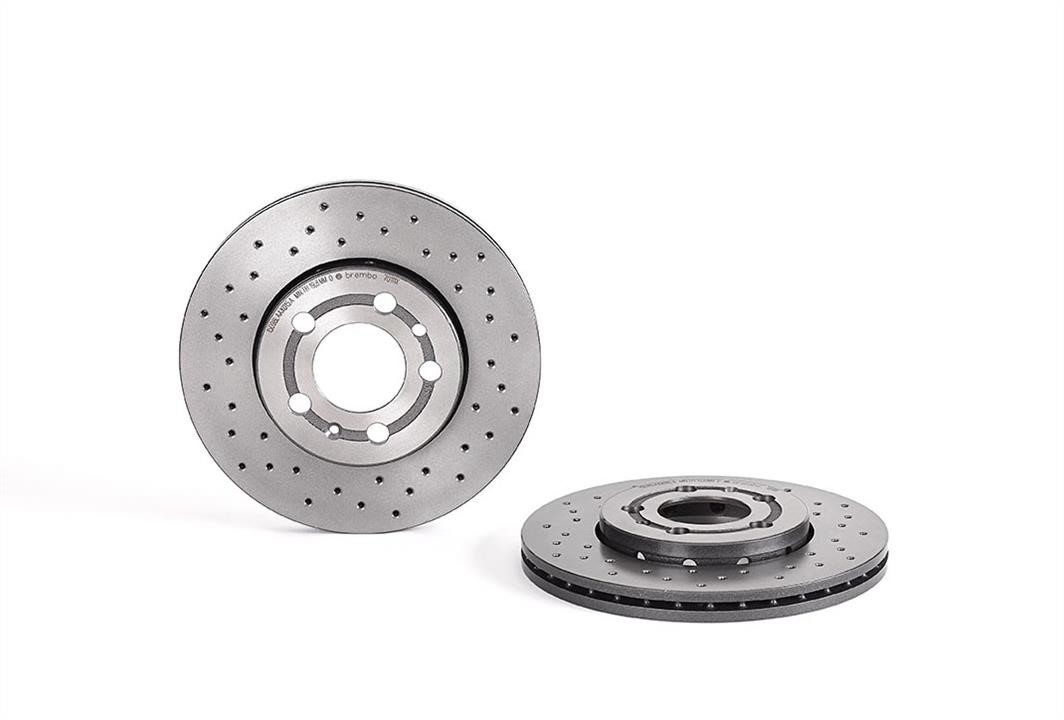 Brembo 09.7011.1X Ventilated brake disc with perforation 0970111X