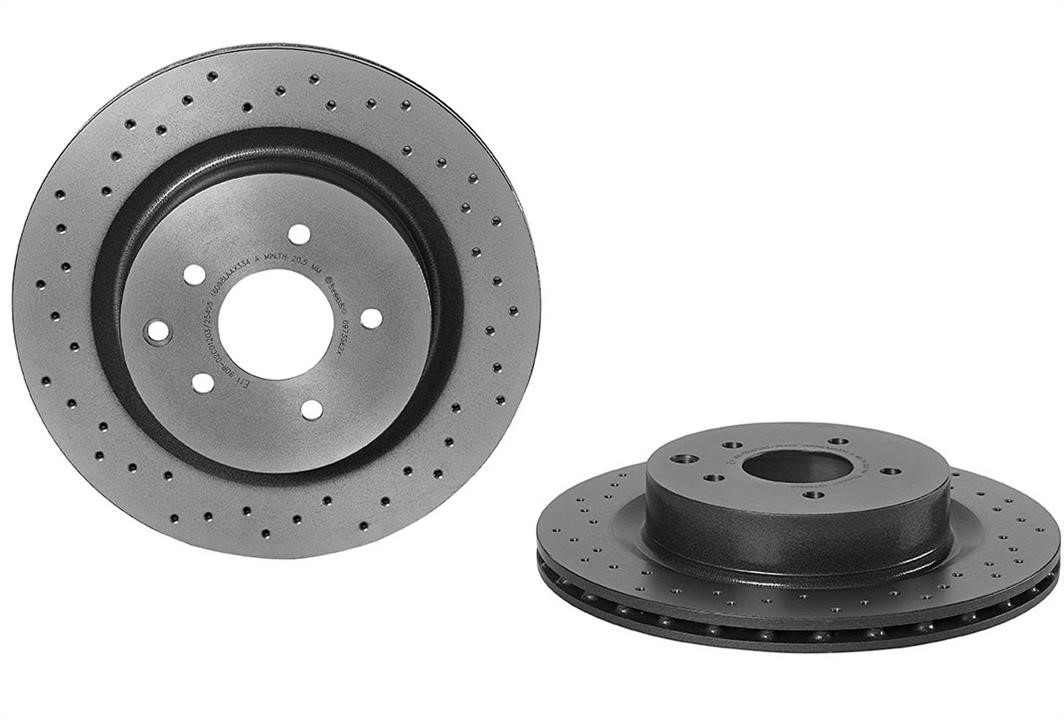 Brembo 09.7356.2X Ventilated brake disc with perforation 0973562X