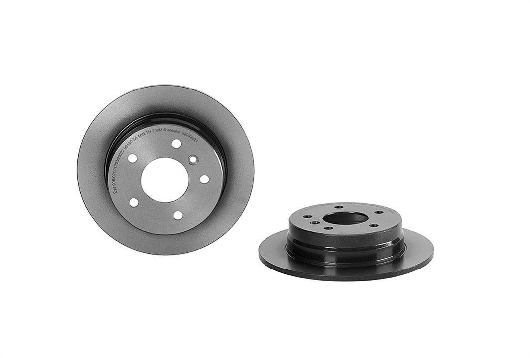 Brembo 08.9580.21 Rear brake disc, non-ventilated 08958021