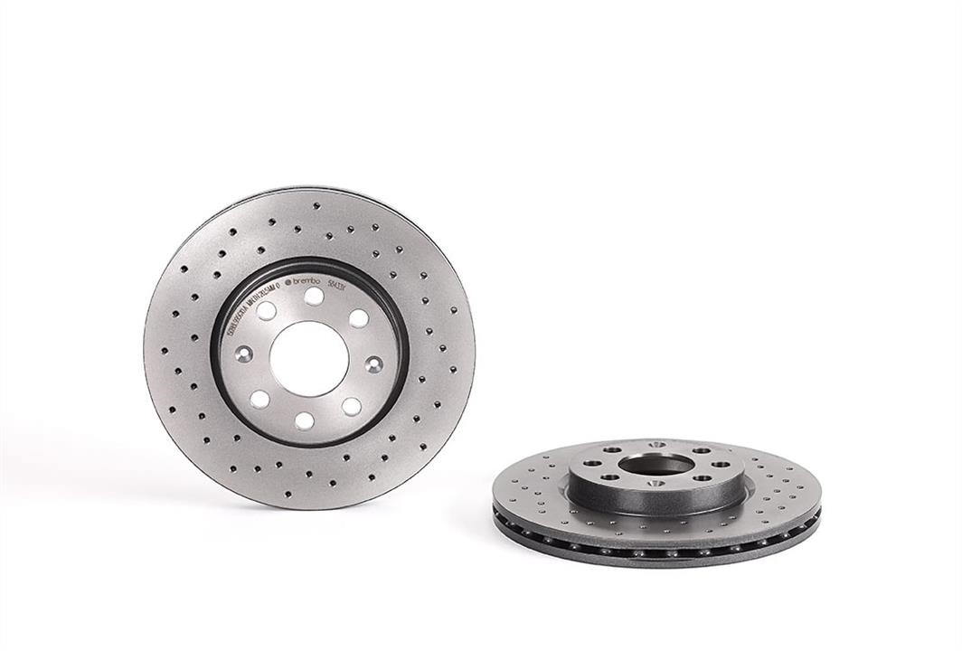 Brembo 09.5843.3X Ventilated brake disc with perforation 0958433X