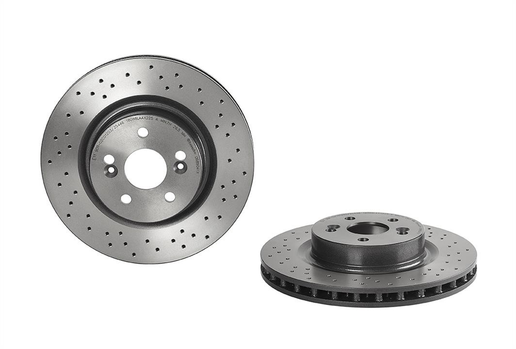 Brembo 09.8904.1X Ventilated brake disc with perforation 0989041X