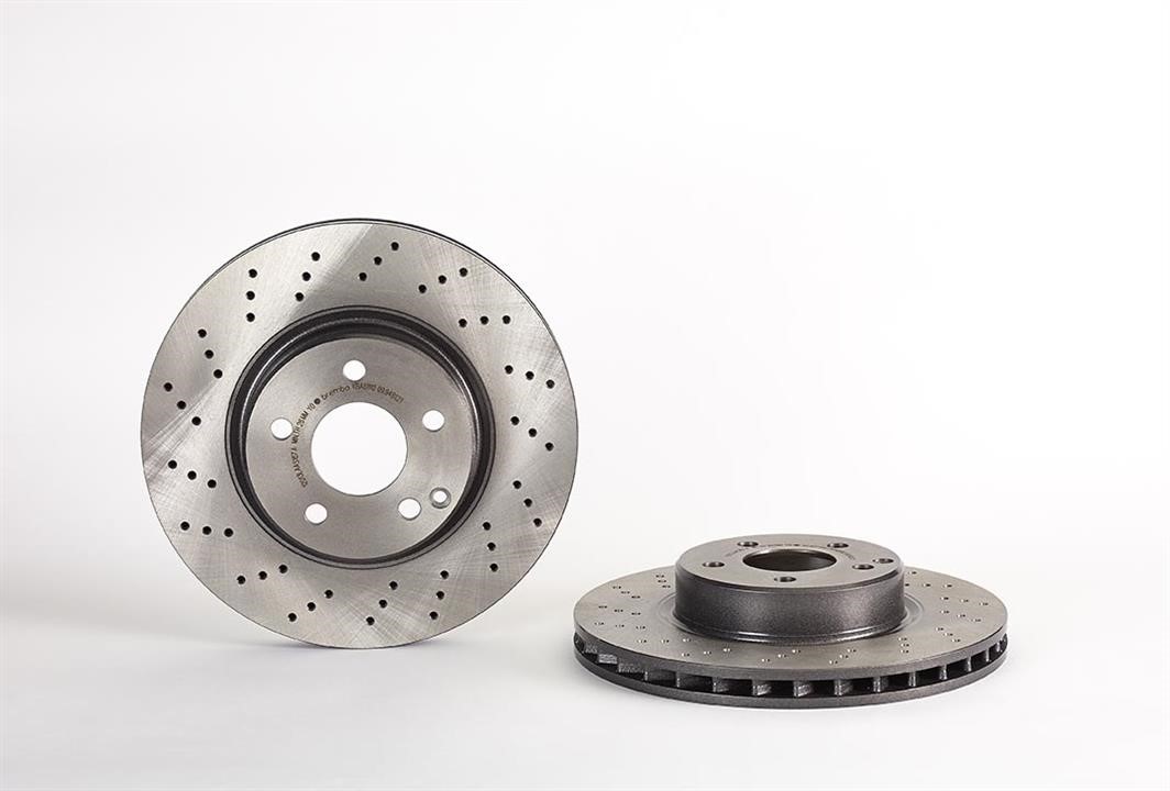 Brembo 09.9481.21 Ventilated brake disc with perforation 09948121