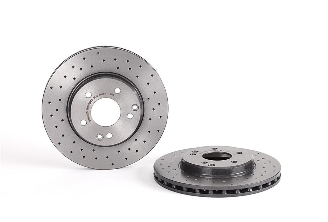 Brembo 09.8411.1X Ventilated brake disc with perforation 0984111X