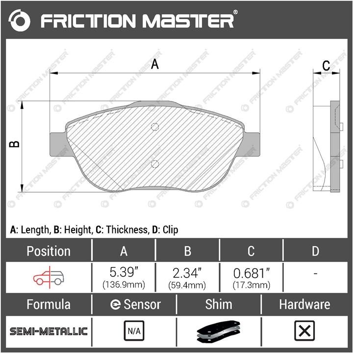 Buy Friction Master MKD1933 at a low price in United Arab Emirates!