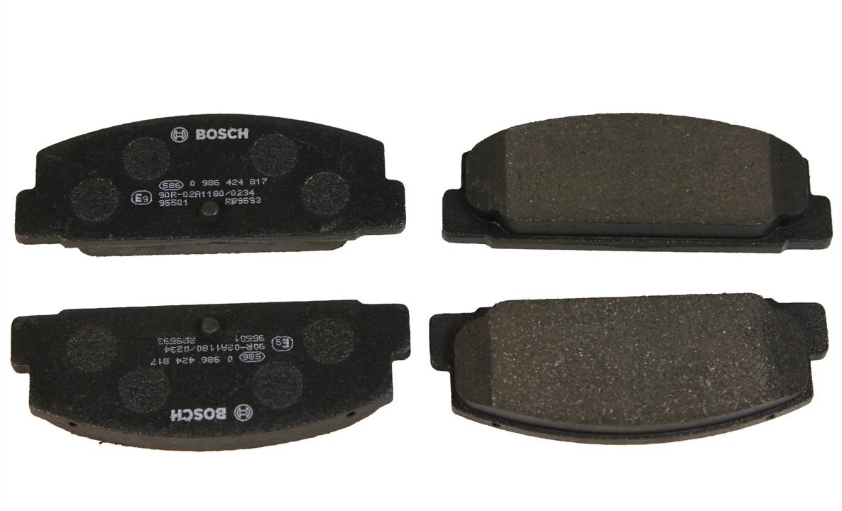 Bosch 0 986 424 817 Brake Pad Set, disc brake 0986424817
