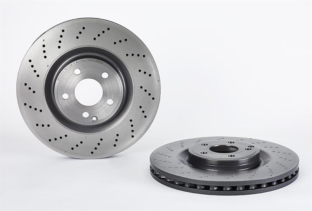 Brembo 09.B855.51 Ventilated brake disc with perforation 09B85551