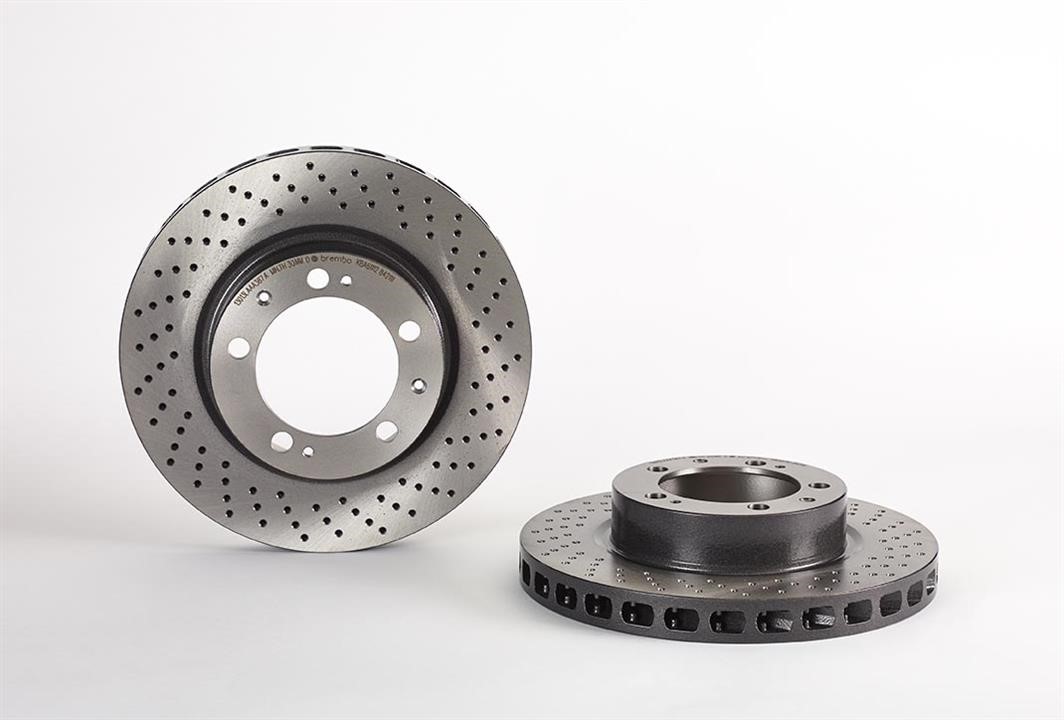 Brembo 09.8421.11 Ventilated brake disc with perforation 09842111