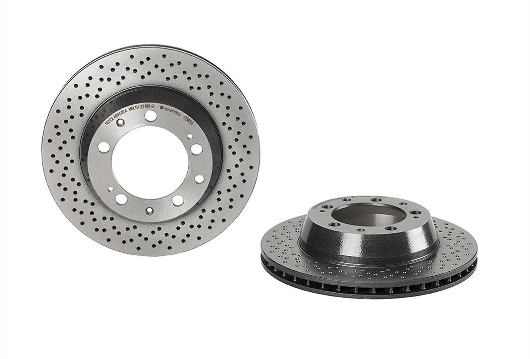 Brembo 09.C085.11 Ventilated brake disc with perforation 09C08511