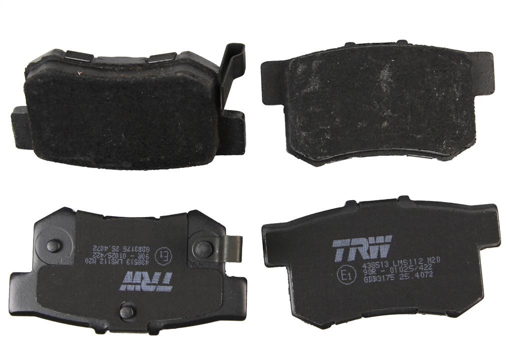 TRW GDB3175 TRW COTEC disc brake pads, set GDB3175