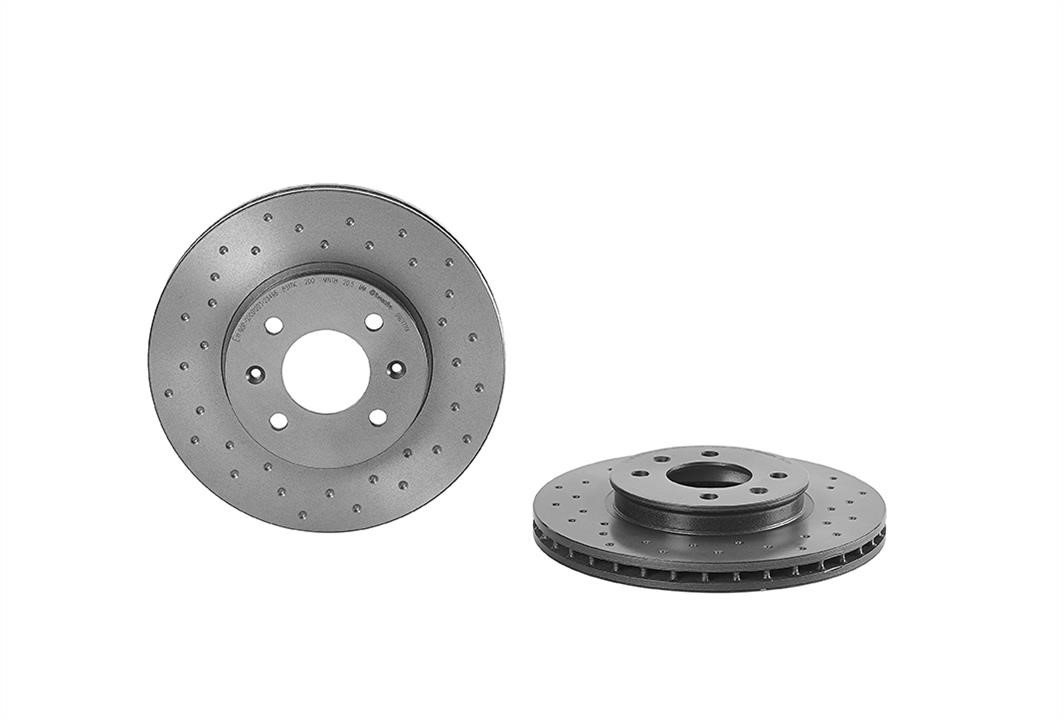 Brembo 09.C171.1X Ventilated brake disc with perforation 09C1711X