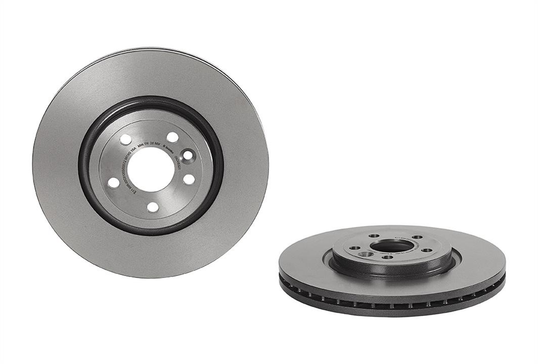 Brembo 09.D063.21 Ventilated disc brake, 1 pcs. 09D06321